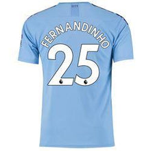 Load image into Gallery viewer, Fernandinho 25 Manchester City Home Stadium Jersey 2019-20