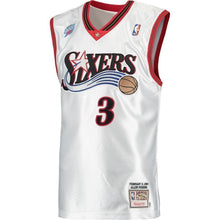 Load image into Gallery viewer, 3-Allen Iverson Philadelphia 76ers 2001 Hardwood Classics Jersey - White