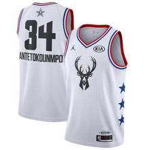 Load image into Gallery viewer, Giannis Antetokounmpo Milwaukee Bucks Jordan Brand 2019 NBA All-Star Game Finished Swingman Jersey – White