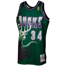 Load image into Gallery viewer, 34-Mitchell &amp; Ness Ray Allen Milwaukee Bucks 1996-1997 Hardwood Classics Throwback Jersey - Green