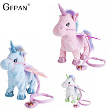 Load image into Gallery viewer, Funny Toys 1pc Electric Walking Unicorn Plush Toy