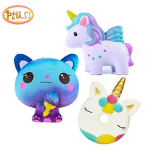 Load image into Gallery viewer, ice cream cat squishy animal kawaii unicorn