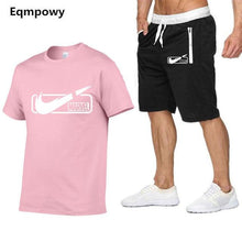 Load image into Gallery viewer, 2019 New Brand Mens T shirt+shorts Set Summer Short Sleeve