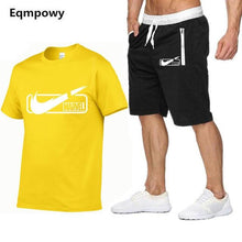 Load image into Gallery viewer, 2019 New Brand Mens T shirt+shorts Set Summer Short Sleeve