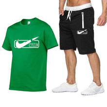 Load image into Gallery viewer, 2019 New Brand Mens T shirt+shorts Set Summer Short Sleeve