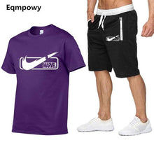 Load image into Gallery viewer, 2019 New Brand Mens T shirt+shorts Set Summer Short Sleeve