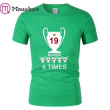 Load image into Gallery viewer, 2019 Liverpool madrid Champions  Mens 6 times mo salah klopp mane T Shirt