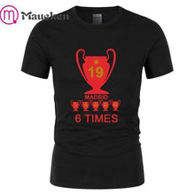 Load image into Gallery viewer, 2019 Liverpool madrid Champions  Mens 6 times mo salah klopp mane T Shirt