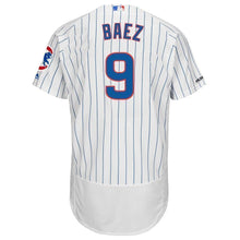 Load image into Gallery viewer, Javier Baez Chicago Cubs Majestic Home Collection Flex Base Player Jersey - White/Royal
