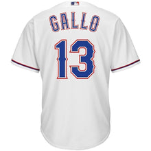 Load image into Gallery viewer, Joey Gallo Texas Rangers Majestic Official Cool Base Player Jersey - White