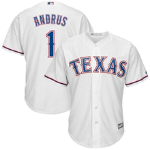 Load image into Gallery viewer, Elvis Andrus Texas Rangers Majestic Cool Base Home Player Jersey - White