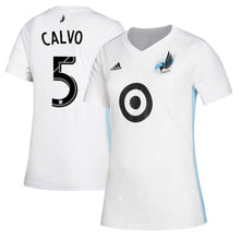 Load image into Gallery viewer, Francisco Calvo Minnesota United FC Women's 2019 Drift Player Jersey – White