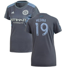 Load image into Gallery viewer, Jesús Medina New York City FC Women's 2018 Secondary Player Jersey – Gray