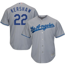 Load image into Gallery viewer, Clayton Kershaw Los Angeles Dodgers Majestic Cool Base Player Jersey - White/Grey