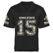 Load image into Gallery viewer, Iowa State Cyclones Desert Camo Football Jersey - Black
