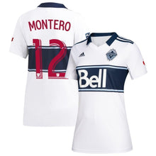 Load image into Gallery viewer, Fredy Montero Vancouver Whitecaps FC Women's 2019 Hoop Player Jersey – White