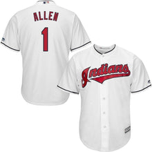 Load image into Gallery viewer, Greg Allen Cleveland Indians Majestic Home Official Cool Base Player Jersey - White
