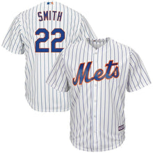 Load image into Gallery viewer, Dominic Smith New York Mets Majestic Cool Base Player Jersey – White
