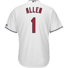 Load image into Gallery viewer, Greg Allen Cleveland Indians Majestic Home Official Cool Base Player Jersey - White