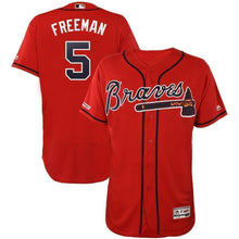 Load image into Gallery viewer, Freddie Freeman Atlanta Braves Majestic 2019 Alternate Collection Flex Base Player Jersey – Scarlet