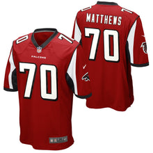 Load image into Gallery viewer, Jake Matthews Atlanta Falcons Nike Game Jersey - Red
