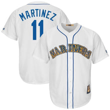 Load image into Gallery viewer, Edgar Martinez Seattle Mariners Majestic Cooperstown Collection Cool Base Player Jersey – White