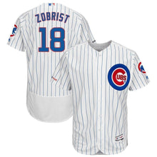 Load image into Gallery viewer, Ben Zobrist Chicago Cubs Majestic Home Flex Base Collection Player Jersey - White
