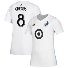 Load image into Gallery viewer, Ján Greguš Minnesota United FC Women's 2019 Drift Player Jersey – White