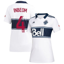 Load image into Gallery viewer, Inbeom Hwang Vancouver Whitecaps FC Women's 2019 Hoop Player Jersey – White