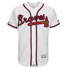 Load image into Gallery viewer, Brian McCann Atlanta Braves Majestic Alternate Collection Flex Base Player Jersey – Scarlet/White