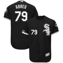 Load image into Gallery viewer, Jose Abreu Chicago White Sox Majestic Alternate Flex Base Collection Player Jersey - Black/White