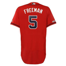 Load image into Gallery viewer, Freddie Freeman Atlanta Braves Majestic 2019 Alternate Collection Flex Base Player Jersey – Scarlet