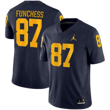 Load image into Gallery viewer, Devin Funchess Michigan Wolverines Jordan Brand Game Jersey – Navy