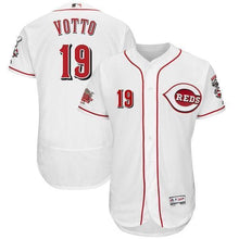 Load image into Gallery viewer, Joey Votto Cincinnati Reds Majestic Home Flex Base Player Jersey – White