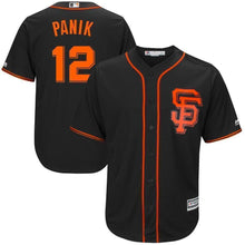 Load image into Gallery viewer, Joe Panik San Francisco Giants Majestic Alternate 2017 Cool Base Player Jersey - Black