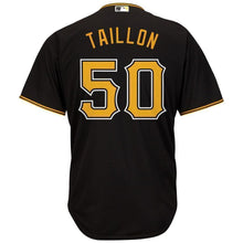 Load image into Gallery viewer, Jameson Taillon Pittsburgh Pirates Majestic Alternate Cool Base Replica Player Jersey - Black