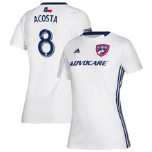 Load image into Gallery viewer, Bryan Acosta FC Dallas Women's 2019 Secondary Player Jersey – White