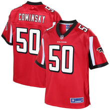 Load image into Gallery viewer, John Cominsky Atlanta Falcons NFL Pro Line Team Player Jersey - Red