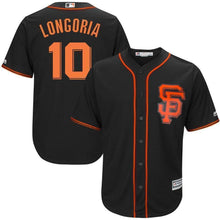 Load image into Gallery viewer, Evan Longoria San Francisco Giants Majestic Alternate Cool Base Player Jersey – Black