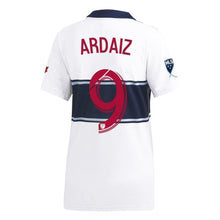 Load image into Gallery viewer, Joaquín Ardaiz Vancouver Whitecaps FC  Women's 2019 Hoop Player Jersey – White