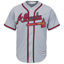 Load image into Gallery viewer, Freddie Freeman Atlanta Braves Majestic Official Cool Base Player Jersey – Gray/Red