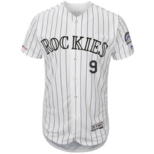 Load image into Gallery viewer, Daniel Murphy Colorado Rockies Majestic Home Flex Base Collection Player Jersey – White/Purple
