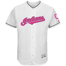 Load image into Gallery viewer, Francisco Lindor Cleveland Indians Majestic Mother's Day Flex Base Jersey - White