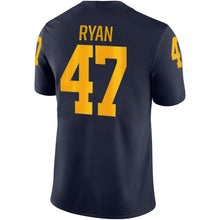 Load image into Gallery viewer, Jake Ryan Michigan Wolverines Jordan Brand Game Jersey – Navy