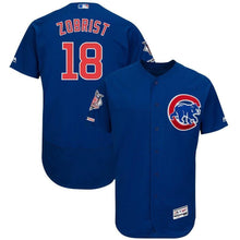 Load image into Gallery viewer, Ben Zobrist Chicago Cubs Majestic Home Flex Base Collection Player Jersey - White/Royal