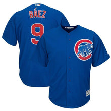 Load image into Gallery viewer, Javier Baez Chicago Cubs Majestic Alternate Official Cool Base Player Jersey - Royal/White