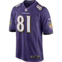 Load image into Gallery viewer, Hayden Hurst Baltimore Ravens Nike Game Jersey - Purple