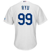 Load image into Gallery viewer, Hyun-Jin Ryu Los Angeles Dodgers Majestic Home Official Cool Base Player Replica Jersey - White