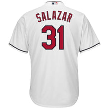 Load image into Gallery viewer, Danny Salazar Cleveland Indians Majestic Home Cool Base Jersey - White