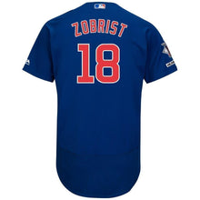 Load image into Gallery viewer, Ben Zobrist Chicago Cubs Majestic Home Flex Base Collection Player Jersey - White/Royal